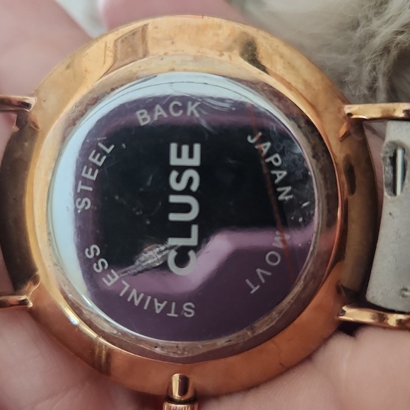 Cluse La Bohme Rose Gold And Gray Leather Band Watch - Picture 2 of 6